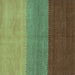 Square Abstract Turquoise Contemporary Rug, con362turq