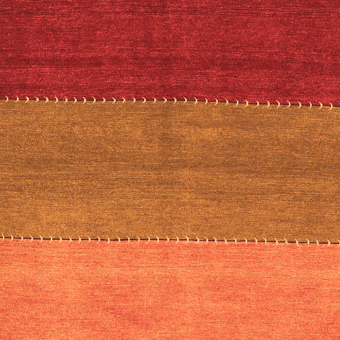 Serging Thickness of Machine Washable Abstract Orange Contemporary Area Rugs, wshcon362org