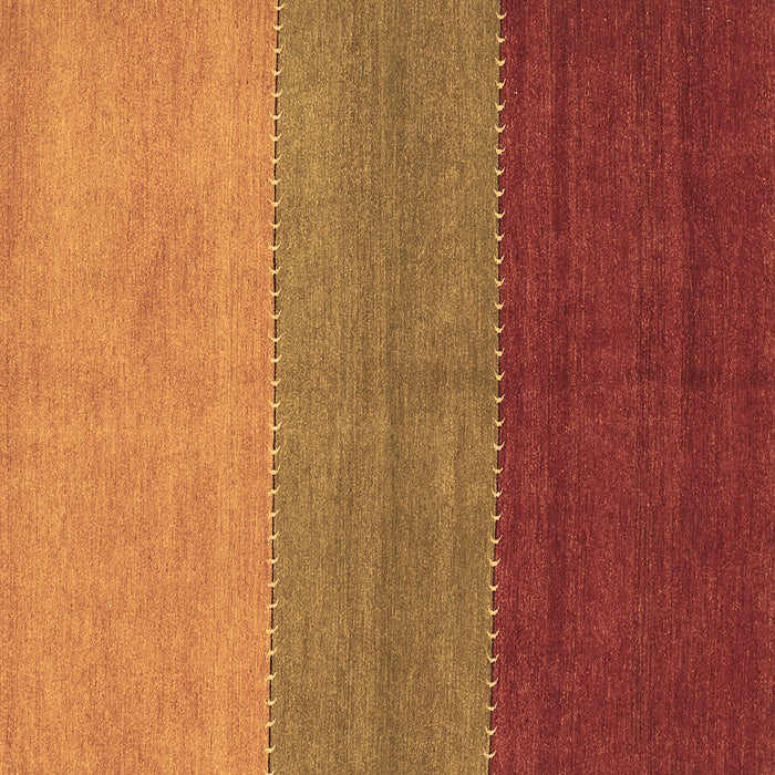 Square Abstract Brown Contemporary Rug, con362brn