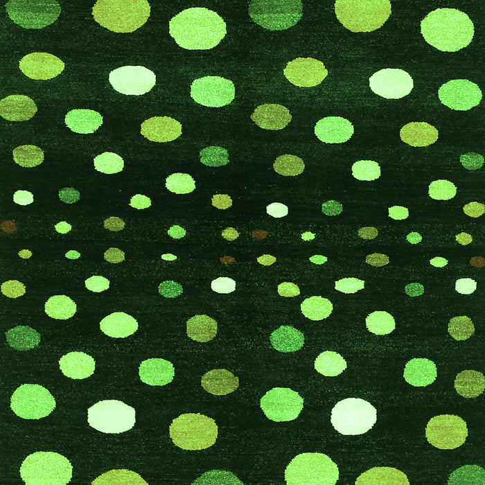 Abstract Green Contemporary Rug, con363grn