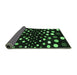 Sideview of Abstract Emerald Green Contemporary Rug, con363emgrn