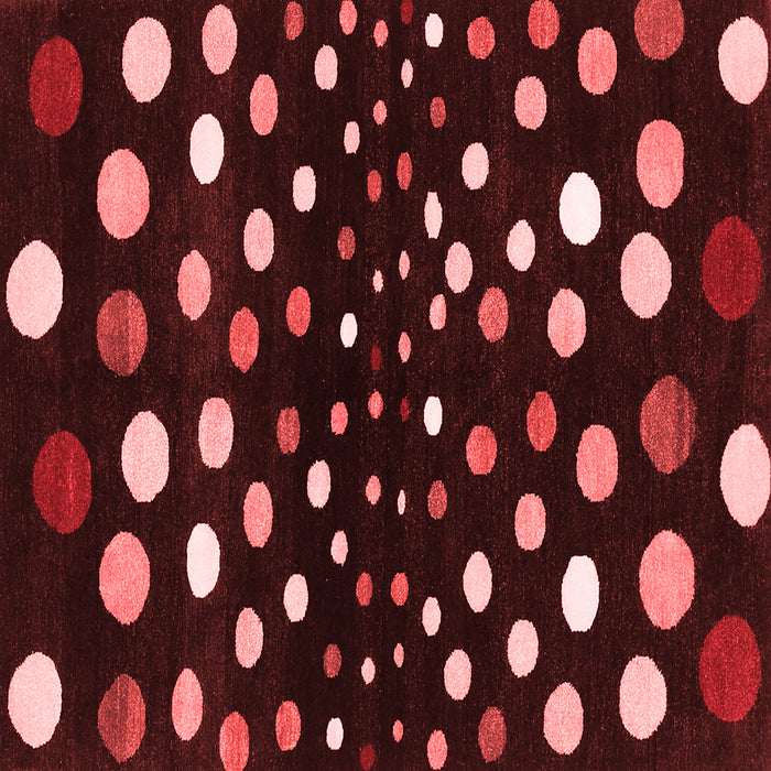 Abstract Red Contemporary Rug, con363red