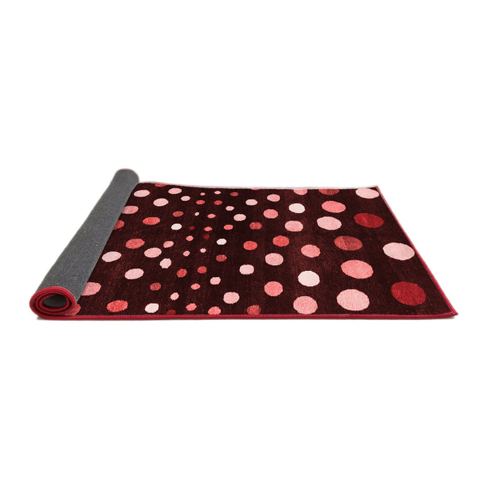 Abstract Red Contemporary Area Rugs