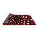 Abstract Red Contemporary Area Rugs