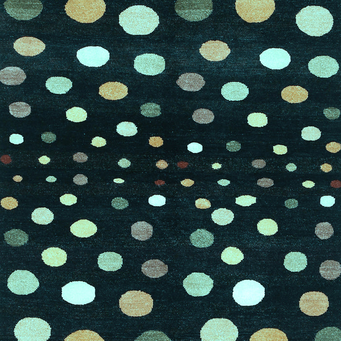 Abstract Light Blue Contemporary Rug, con363lblu