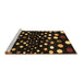 Sideview of Machine Washable Abstract Brown Contemporary Rug, wshcon363brn