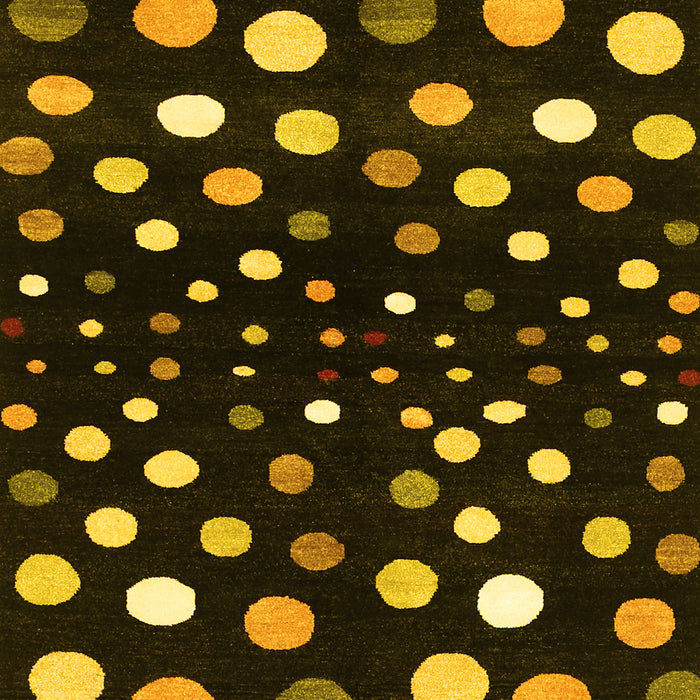 Abstract Yellow Contemporary Rug, con363yw