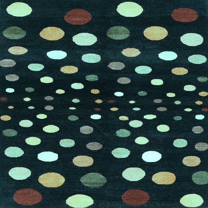 Square Machine Washable Abstract Light Blue Contemporary Rug, wshcon363lblu