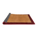 Thickness of Contemporary Dark Orange Modern Rug, con364