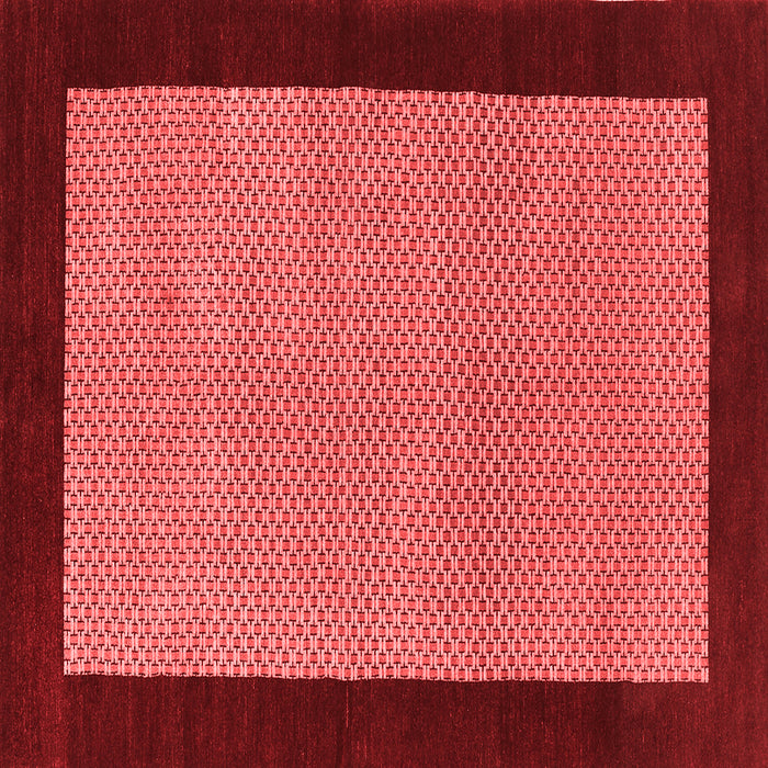 Machine Washable Abstract Red Contemporary Rug, wshcon364red