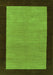 Serging Thickness of Machine Washable Abstract Green Contemporary Area Rugs, wshcon364grn