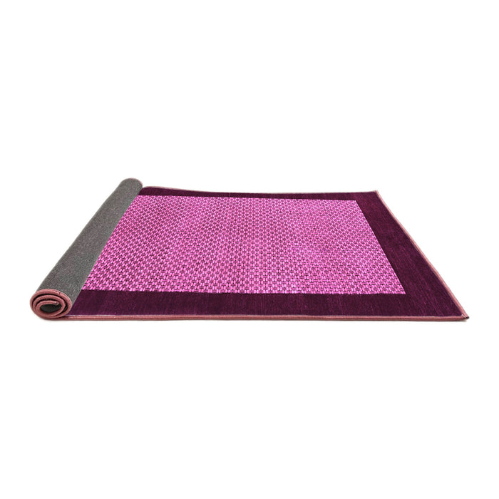 Sideview of Abstract Purple Contemporary Rug, con364pur