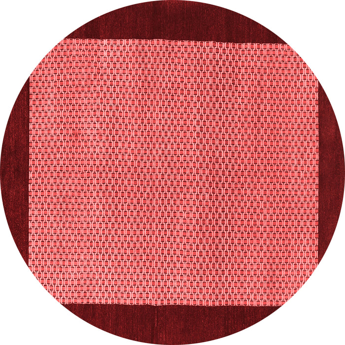 Machine Washable Abstract Red Contemporary Rug, wshcon364red