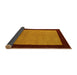 Sideview of Abstract Yellow Contemporary Rug, con364yw