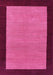 Machine Washable Abstract Pink Contemporary Rug, wshcon364pnk