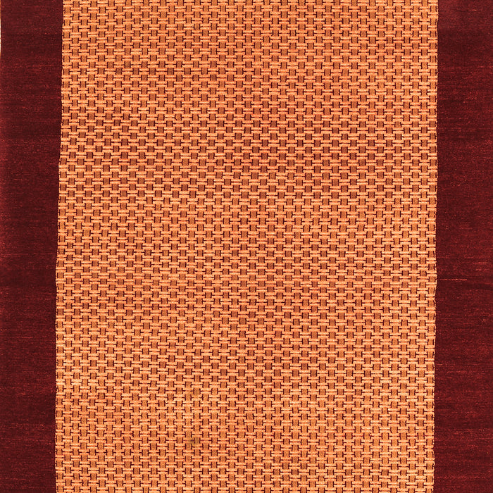 Abstract Orange Contemporary Rug, con364org