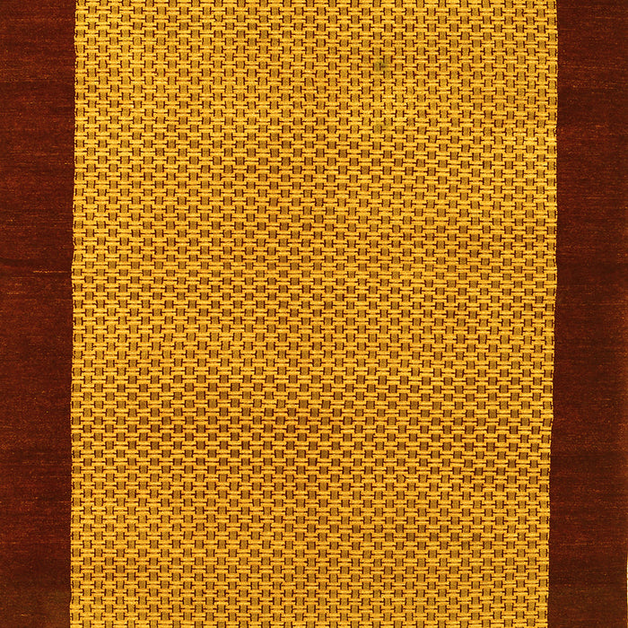 Machine Washable Abstract Yellow Contemporary Rug, wshcon364yw