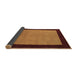 Sideview of Abstract Brown Contemporary Rug, con364brn