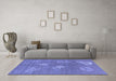 Machine Washable Abstract Blue Contemporary Rug in a Living Room, wshcon365blu