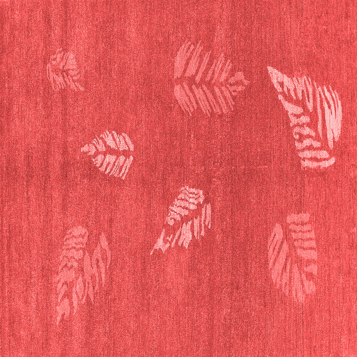 Machine Washable Abstract Red Contemporary Rug, wshcon365red