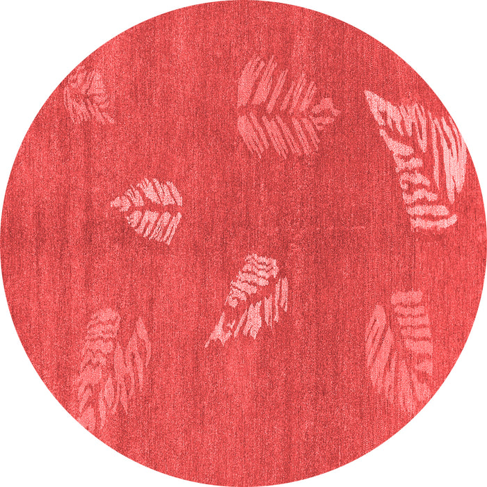 Machine Washable Abstract Red Contemporary Rug, wshcon365red