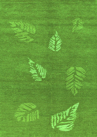 Abstract Green Contemporary Rug, con365grn