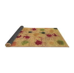 Sideview of Abstract Brown Contemporary Rug, con366brn