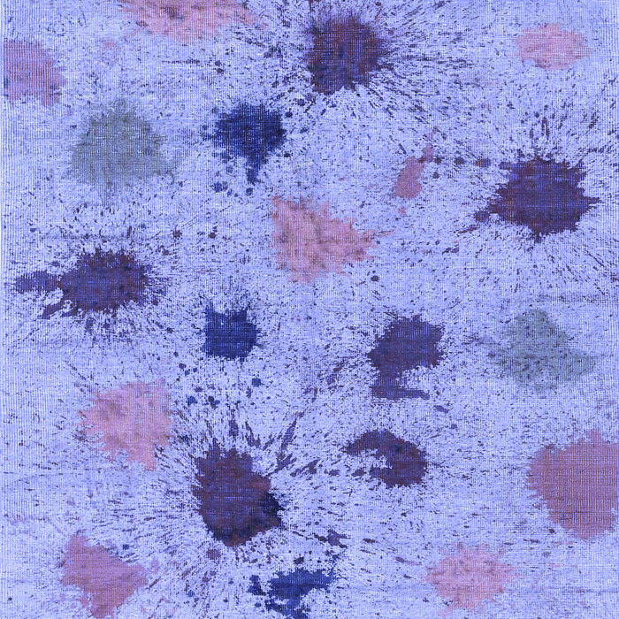 Abstract Blue Contemporary Rug, con366blu