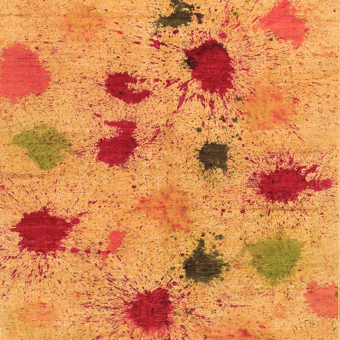 Abstract Orange Contemporary Rug, con366org