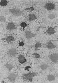 Abstract Gray Contemporary Rug, con366gry