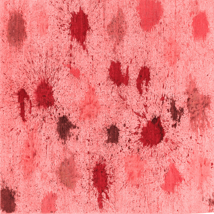 Machine Washable Abstract Red Contemporary Rug, wshcon366red