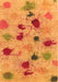 Serging Thickness of Machine Washable Abstract Orange Contemporary Area Rugs, wshcon366org