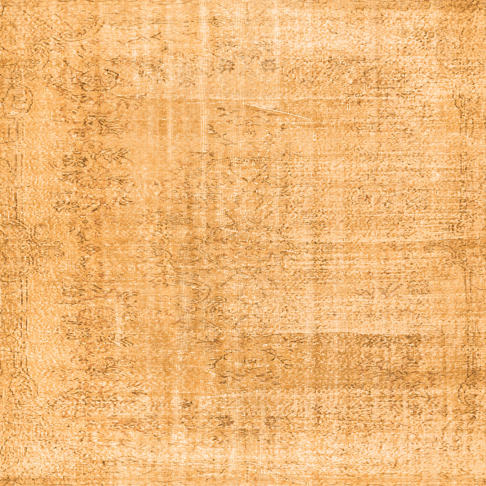 Serging Thickness of Abstract Orange Contemporary Rug, con367org