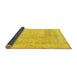 Sideview of Abstract Yellow Contemporary Rug, con367yw