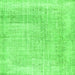 Serging Thickness of Abstract Green Contemporary Rug, con367grn