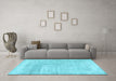 Machine Washable Abstract Light Blue Contemporary Rug in a Living Room, wshcon367lblu