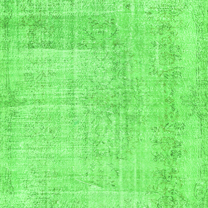 Abstract Green Contemporary Rug, con367grn