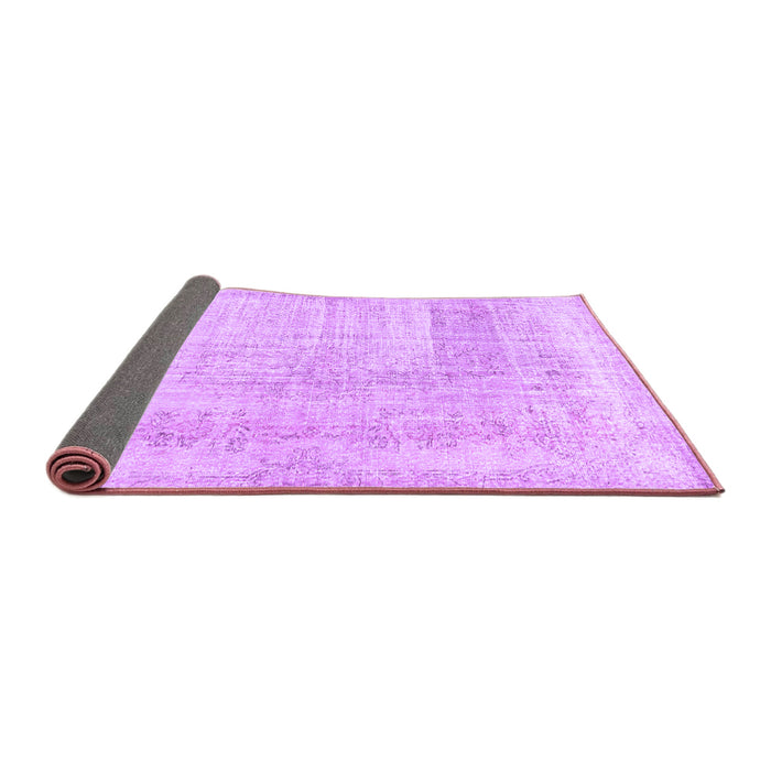 Sideview of Abstract Purple Contemporary Rug, con367pur