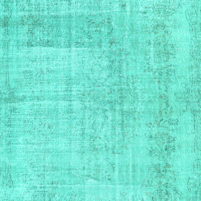 Abstract Turquoise Contemporary Rug, con367turq