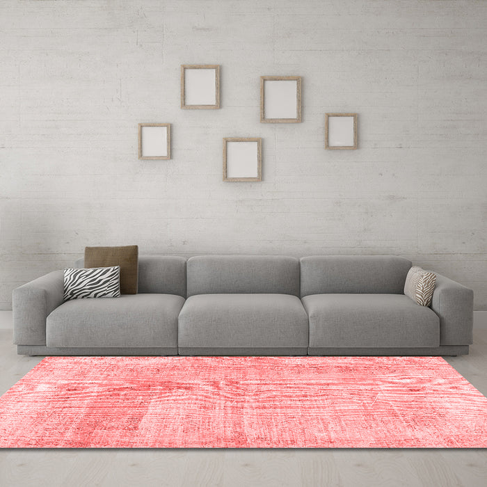 Contemporary Red Washable Rugs