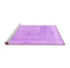 Sideview of Machine Washable Abstract Purple Contemporary Area Rugs, wshcon367pur