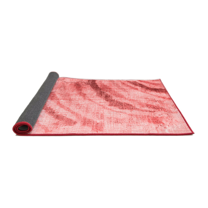 Abstract Red Contemporary Area Rugs