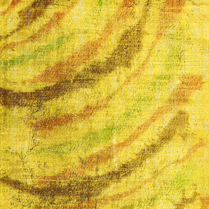 Abstract Yellow Contemporary Rug, con368yw