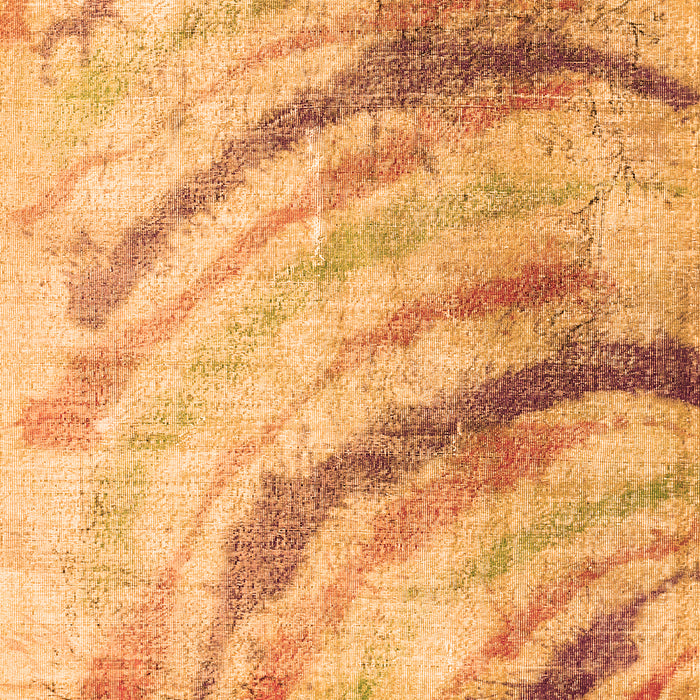 Abstract Orange Contemporary Rug, con368org