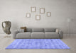 Machine Washable Abstract Blue Contemporary Rug in a Living Room, wshcon369blu