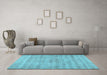 Machine Washable Abstract Light Blue Contemporary Rug in a Living Room, wshcon369lblu