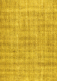 Abstract Yellow Contemporary Rug, con369yw