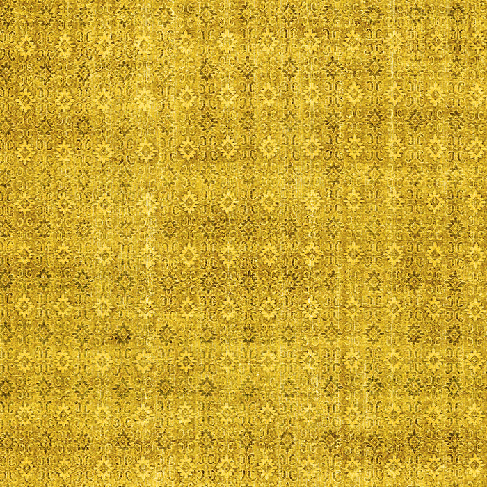 Abstract Yellow Contemporary Rug, con369yw