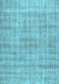 Abstract Light Blue Contemporary Rug, con369lblu