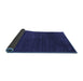 Sideview of Abstract Blue Contemporary Rug, con36blu